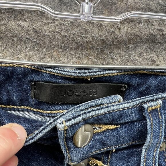 Joes Jeans The Callie Jeans Womens 24 Blue Cropped Boot Button Fly Lightwash - Picture 12 of 15